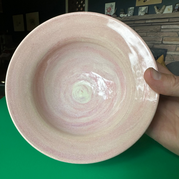 Small Pink Marbled Bowl