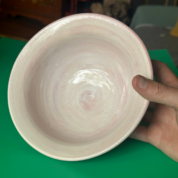 Small Pink Marbled Bowl